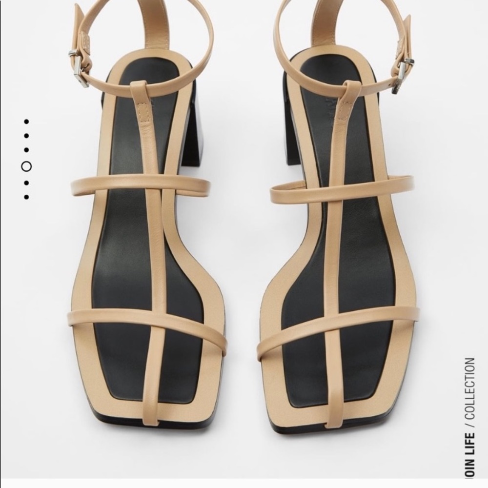 Zara cage sandal, blogger favorite!! - Picture 3 of 4